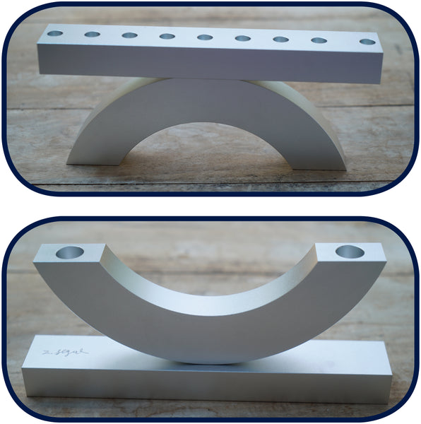 Zelig Segal’s- Candlesticks-Menorah, ‘Options in Time’