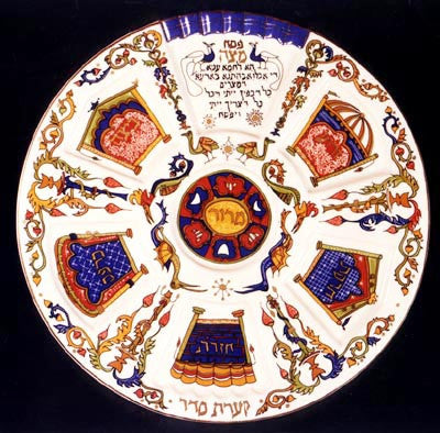 The Barcelona Seder plate by Ella Weizman