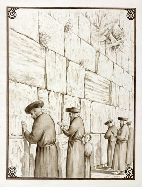 Trabish - praying at the Western Wall