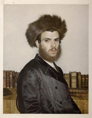 Kaufmann lithografh - Chasid with Shtreimel