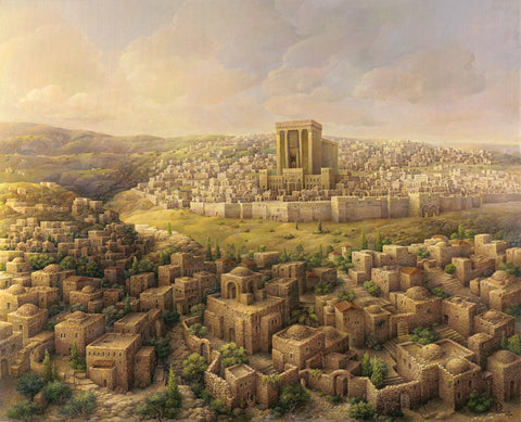 "Beit HaMikdash III Surrounded by Hills"