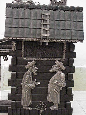 Tzedaka box sculpture by Boris Zelniker