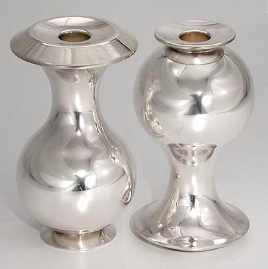 Shamor Vezachor Candlesticks and Vase